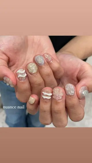 ネイル 淡色ネイル 🎀moeのネイルデザイン