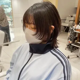 ショート カラー HOLON池袋所属・ウルフカット ハッシュカット/七海のヘアスタイル