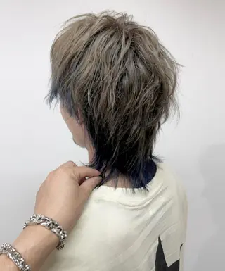 セミロング カラー パーマ メンズ Artist 藤﨑紘成のヘアスタイル