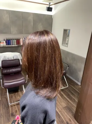 ミディアム レイヤーカット🎀 ブリーチ/なるのヘアスタイル