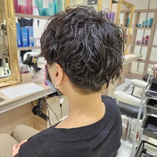 ショート パーマ 🌀メンズパーマ特化 藤井 凌雅🌀のヘアスタイル