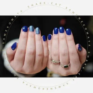 ネイル サメ猫 マーヤのネイルデザイン