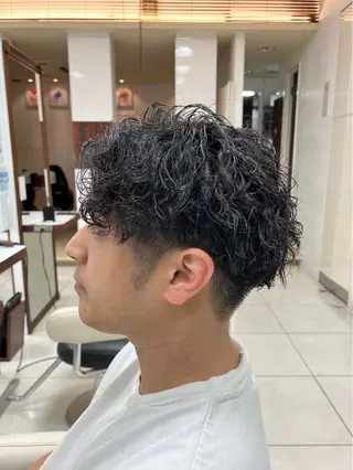 パーマ メンズ Ash 武蔵新城店のヘアスタイル