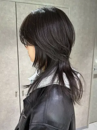セミロング yu-kaハッシュ カット/韓国レイヤーのヘアスタイル