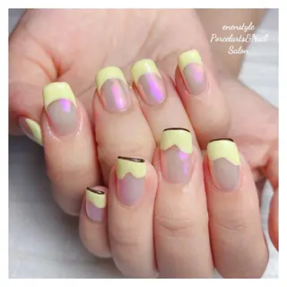 ミディアム ネイル 👑enen style👑のネイルデザイン