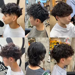 ショート メンズ ⚡️メンズパーマ特化 mens支持◎/忠地のヘアスタイル