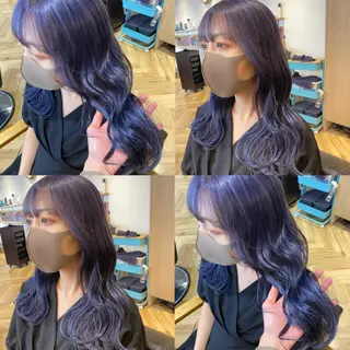 ロング カラー 艶カラー/韓国顔周り 🎀mamiのヘアスタイル