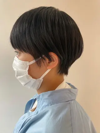 ショート カラー パーマ 福島成美/髪質改善 縮毛矯正/カラーのヘアスタイル