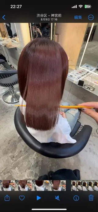 ミディアム 髪質改善/ボブ/ ハイトーン❣️yuiのヘアスタイル