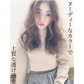 セミロング カラー テトネ タカシのヘアスタイル