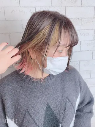 ショート エクステ＆艶カラー 🎀YURINA🎀のヘアスタイル