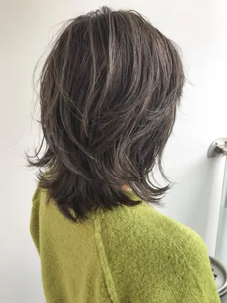 ミディアム カラー ショート/レイヤー なら石井知希のヘアスタイル