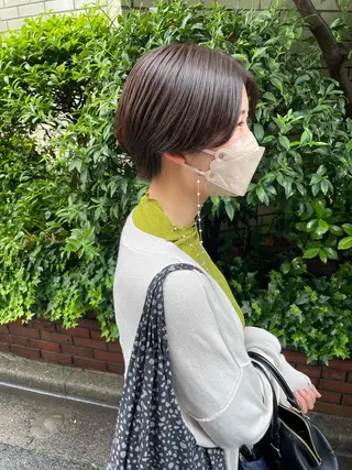 ショート カラー ヒナゴ トヨカズのヘアスタイル