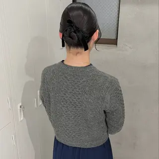 ミディアム ヘアアレンジ riko/レイヤー/ 艶カラー/ヘアセットのヘアスタイル