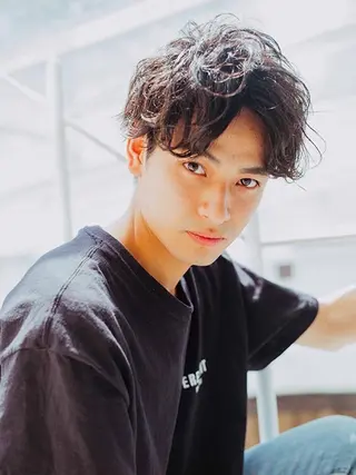 ショート パーマ メンズ パーマ&髪質改善職人 稲本　来耶のヘアスタイル