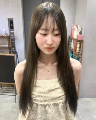 ロング おしゃれボブ/暖色 カラー🧶いろはのヘアスタイル