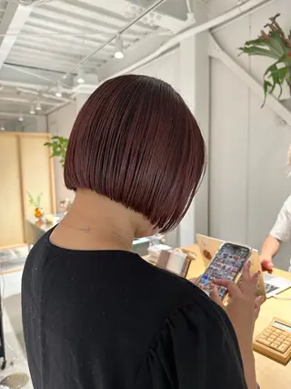 ショート カラー 野中 久美子のヘアスタイル