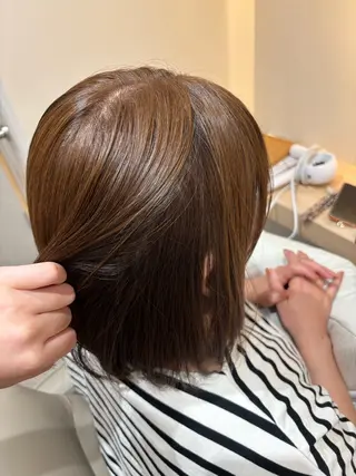 ミディアム 🫧Ayumu🫧 透明感カラー/春日のヘアスタイル