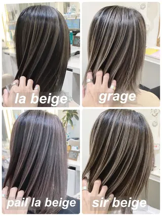 ミディアム カラー 山崎俊輔/髪質改善 /バレイヤージュのヘアスタイル