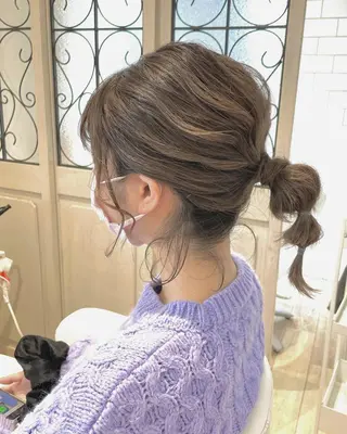ミディアム カラー パーマ ヘアアレンジ メンズ キッズ ネイル マツエク・マツパ 🫧垢抜けヘア🫧 SHIORIのヘアスタイル