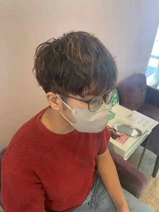 メンズ ベージュ/透明感/ 桃子🎀のヘアスタイル