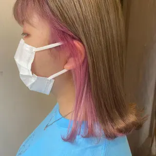 ミディアム カラー 💚 nao💚のヘアスタイル