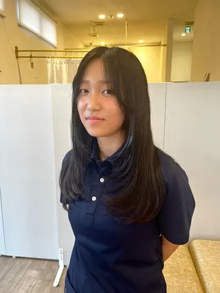 ロング 平間 稔希のヘアスタイル