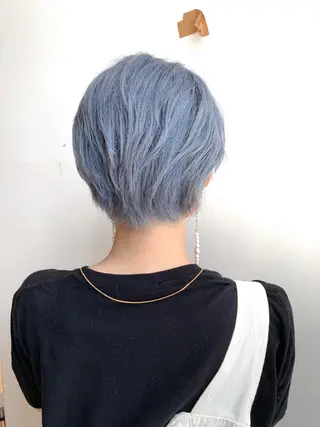 ショート カラー レイヤー専門家 ダブルカラー修のヘアスタイル