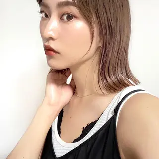 ミディアム カラー レイヤー専門家 ダブルカラー修のヘアスタイル