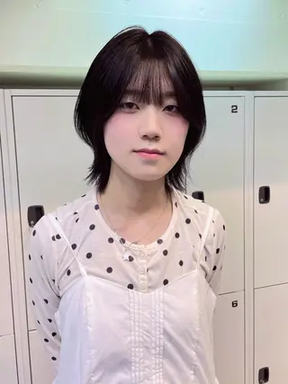 ショート yu-kaハッシュ カット/韓国レイヤーのヘアスタイル