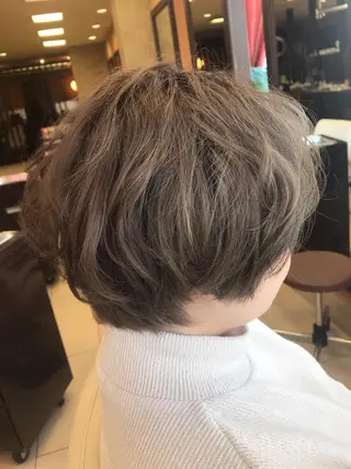 ショート 透明感カラー✨艶髪 制作🌱山根あゆみのヘアスタイル