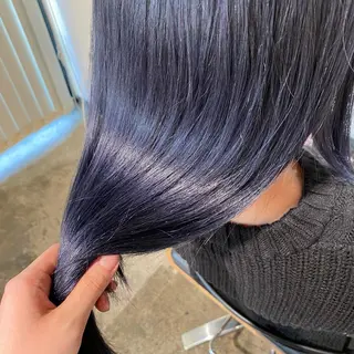 セミロング カラー 🌼透明感艶カラー オリーブ🌼河村咲のヘアスタイル