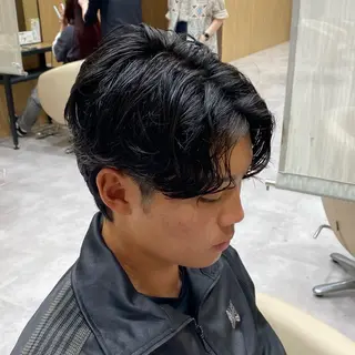 ショート パーマ メンズ UNIX所属・村上翼/ハンサム ショート/パーマのヘアスタイル