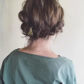 ミディアム カラー ヘアアレンジ ant'ten所属・ant’ten 宮川 俊裕のヘアスタイル