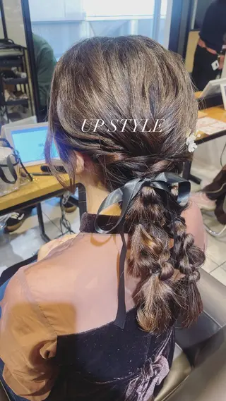 ヘアアレンジ HAIR＆MAKE　EARTH 表参道店所属・🫧💎森下 真結💎🫧のヘアスタイル
