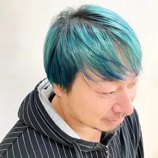 ショート メンズ デザインカラー/ 推しの配色　肥後のヘアスタイル