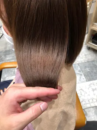 ショート カラー 新宿✨顔周りカット 韓国ヘア/坂本亜裟海のヘアスタイル