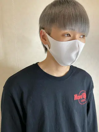 ショート カラー メンズ ムトウセイマ/艶髪 /艶ケアWブリーチのヘアスタイル