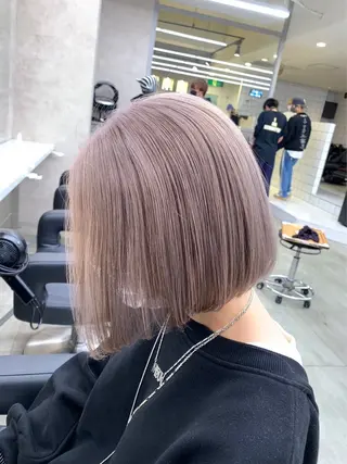 ミディアム カラー パーマ ヘアアレンジ メンズ キッズ ブリーチなしカラー/ ブラウン/レイヤーのヘアスタイル