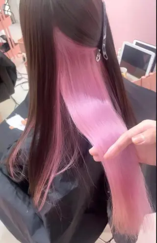 セミロング カラー ブリーチ人気No.1 MANATO🎨🌈のヘアスタイル