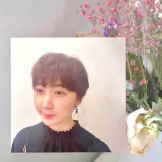 ショート カラー ヘアアレンジ eN°byyoureshair所属・🎀トップスタイリ スト湯川響🎀のヘアスタイル