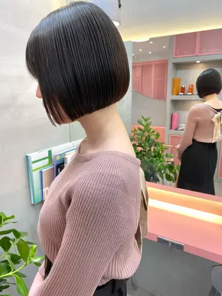 ショート 顔周り/ブリーチなし /縮毛矯正🫧伊勢のヘアスタイル