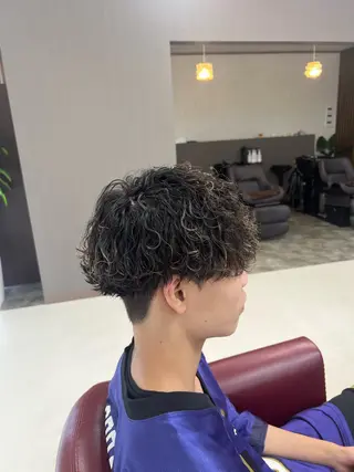 ショート パーマ メンズ KEN 🌟のヘアスタイル