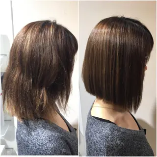 ミディアム 河野 薫のヘアスタイル