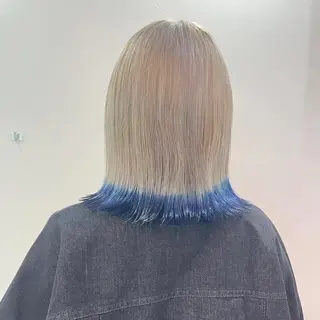 カラー パーマ ヘアアレンジ メンズ キッズ ネイル マツエク・マツパ アイブロウ 🧨ブリーチー×ボブ レイヤー💎じゅえるのヘアスタイル