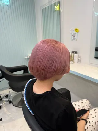 ショート カラー 🩷モテ髪＆透明感 🩷ミルクティー🩷のヘアスタイル