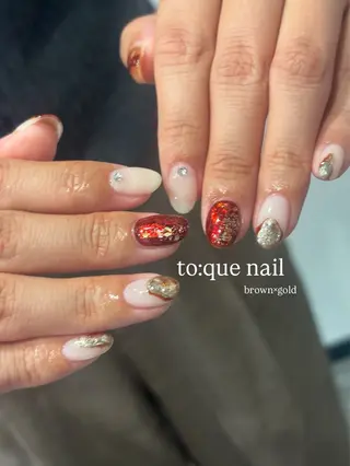 ネイル to:que(トーク)所属・本町🤍ちゅるん 自爪育成✨🤍のネイルデザイン