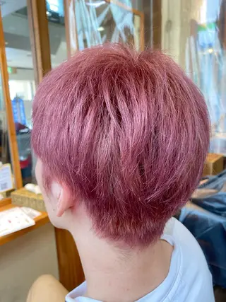 ショート カラー パーマ ヘアアレンジ メンズ キッズ ネイル マツエク・マツパ emu所属・🌈髪質改善・美髪矯 正・平野瀬乃🌈のヘアスタイル