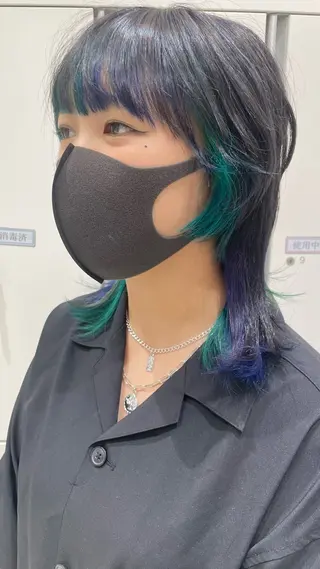 ミディアム カラー 💫骨格診断カット 🌈KAHOのヘアスタイル