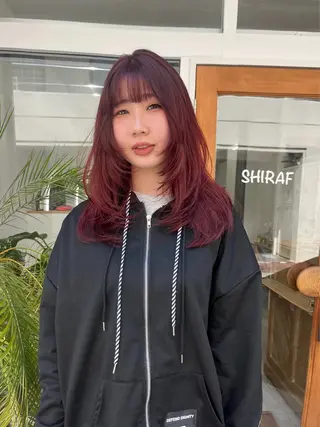 ロング ベージュ⟡˖レイヤー ˖ ࣪⊹あずきのヘアスタイル